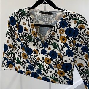 ZARA crop top and skirt set .